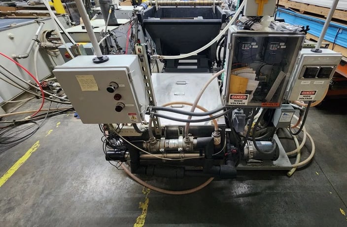 Flow #IFB-4800-DWJ, waterjet, 4' x 8' table, 50 HP, 60,000 PSI., Flow PC based control, 2005 - Image 6