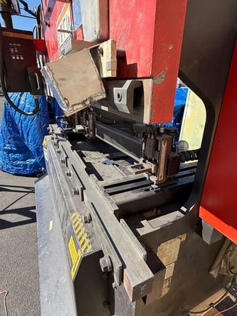 55 Ton, Amada #RG-50, hydraulic 3-Axis CNC press brake, 6' overall, 59.84" between housing, Back Gauge, 1997 - Image 8