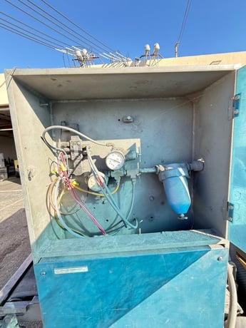 36" Ramco, wide belt sander, single head, conveyor feed table, dust extraction ports - Image 9