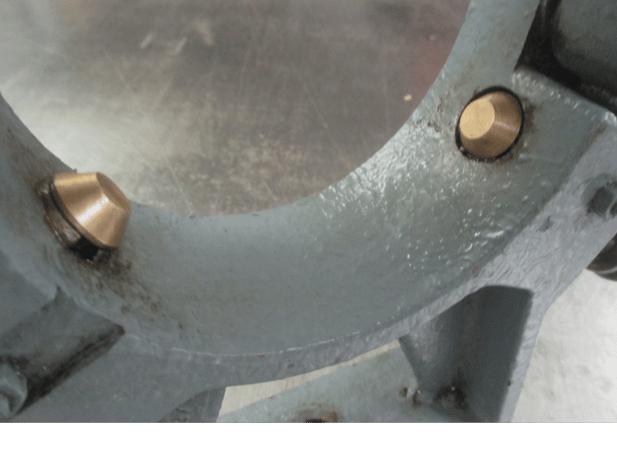 14" -15" Lathe steady rest, 4-3/8" opening & brass adjustable tips (YMC) - Image 9
