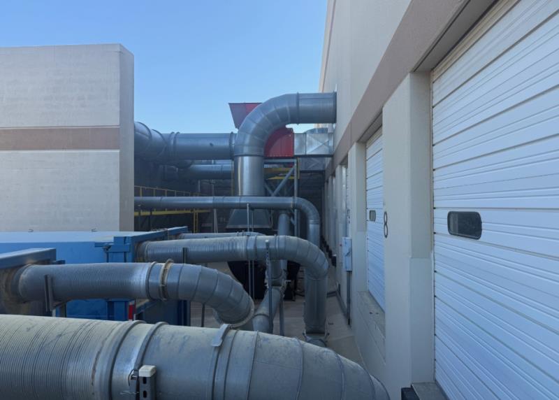40000 cfm Nederman #NFKZ-3000, baghouse dust collector, 7,320 sq.ft., (400) filter bags, 200 HP, 2014 - Image 6