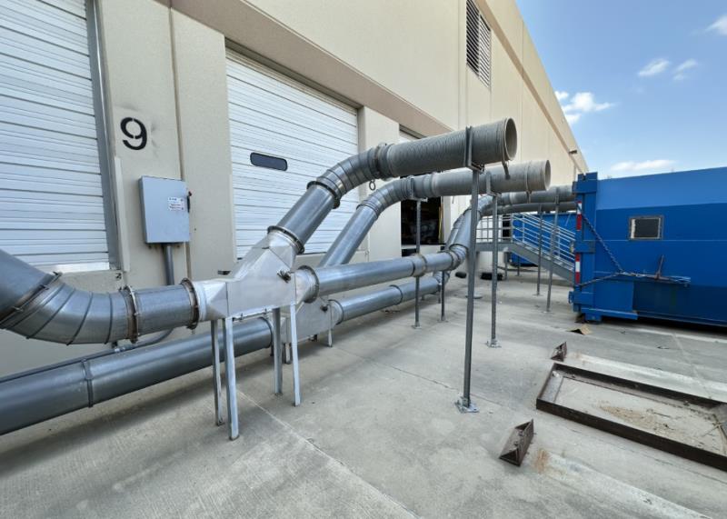 40000 cfm Nederman #NFKZ-3000, baghouse dust collector, 7,320 sq.ft., (400) filter bags, 200 HP, 2014 - Image 8