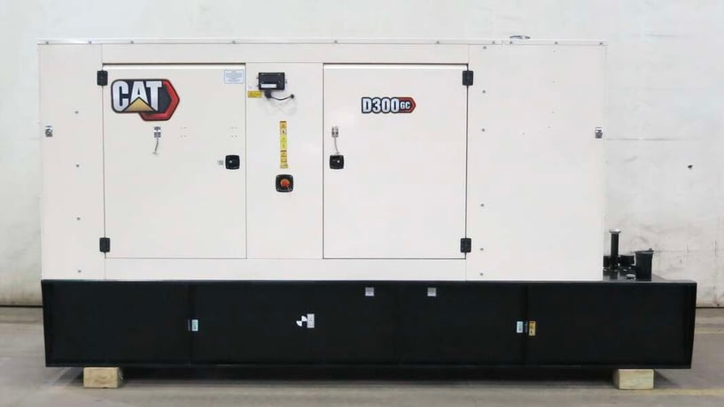 300 KW Caterpillar #D300GC, diesel generator set, 277/480 Volts, 436 HP @ 1800 RPM, C9 engine, EPA Tier 3 - Image 1