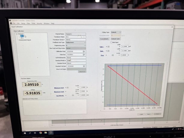 22 KIP (100kN), Instron #8501, fatigue testing system, 2 columns, 22" btwn columns, reconditioned - Image 6
