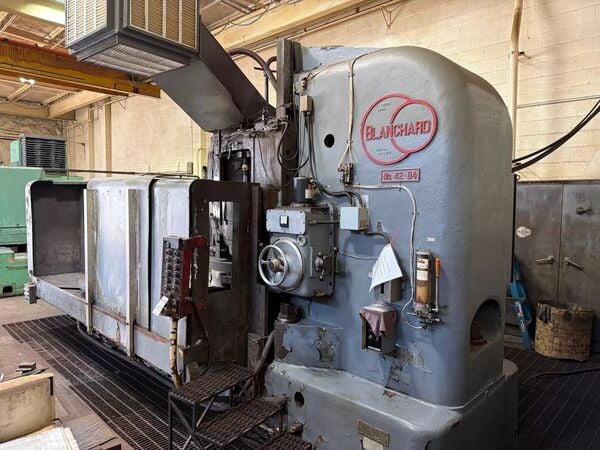 Blanchard #42-84, vertical rotary surface grinder, 84" chuck, 101" swing, 24" under wheel, 100 HP, 1968 - Image 3