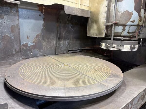 Blanchard #42-84, vertical rotary surface grinder, 84" chuck, 101" swing, 24" under wheel, 100 HP, 1968 - Image 5