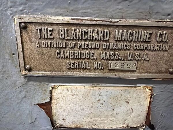 Blanchard #42-84, vertical rotary surface grinder, 84" chuck, 101" swing, 24" under wheel, 100 HP, 1968 - Image 10