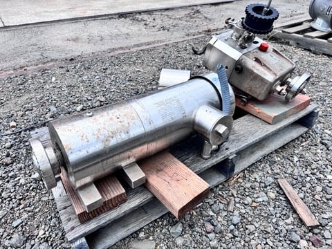Viking #SQ2L, Positive Displacement Rotary Lobe Pump, Stainless Steel, 2" flanged inlet/outlet, 2 HP, 1750 - Image 1