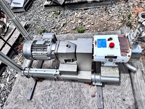 Alfa Laval #SRU-2NLS, Positive Displacement Rotary Lobe Pump, Stainless Steel, mobile cart, 2" tri-clamp, 1 - Image 2