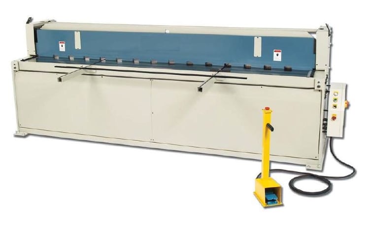10 gauge x 10' Saber #H-12010, hydraulic, 24" rear operated manual back gauge, 20 SPM, 24" front support - Image 1