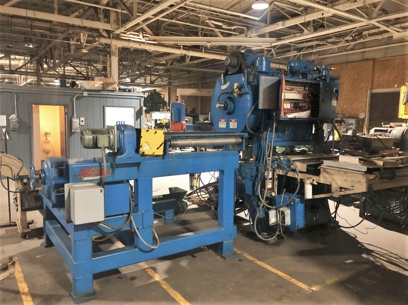 60 Ton, Oak #FP2-48, 1.5" stroke, 12" Shut Height, 48:x34" bed, 100-300 SPM, feedline, #5040 - Image 2
