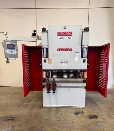39 Ton, Baykal #APHS-39x4, CNC press brake, 4.1' overall, 8.3" stroke, 5 HP, Baykal ESA EC4 Control, CNC Back - Image 1