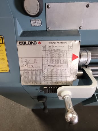 15" x 54" LeBlond #Regal-11C, servo shift engine lathe, 2-3/8" bore, 45-1800 RPM, 7.5 HP, L1 mount, taper - Image 6