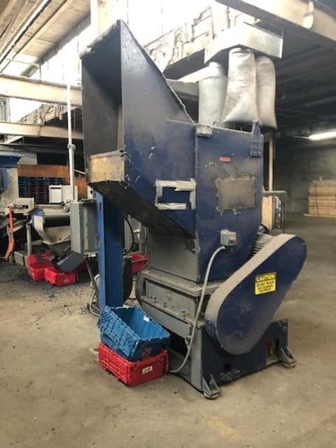 Zerma #ZSS-1000/1200, Complete Plastics Recycling System, 100 HP single-shaft shredder, 48" x 44" opening - Image 5