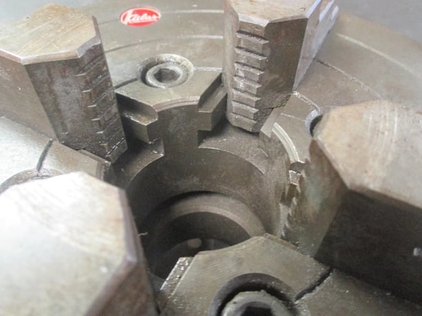 10" Atlas, 4-Jaw Lathe Chuck, cast steel, D1-5 Camlock back - Image 6