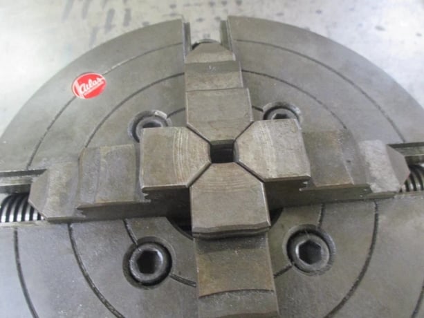10" Atlas, 4-Jaw Lathe Chuck, cast steel, D1-5 Camlock back - Image 3