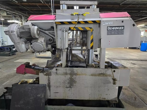 11.81" x 11.81" Behringer #HBP-303A, CNC dual column automatic horizontal band saw with bundling, 1993 - Image 7