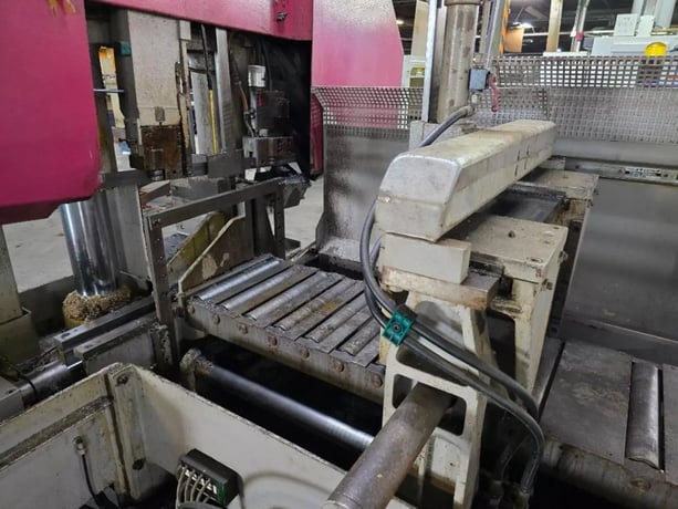 11.81" x 11.81" Behringer #HBP-303A, CNC dual column automatic horizontal band saw with bundling, 1993 - Image 10