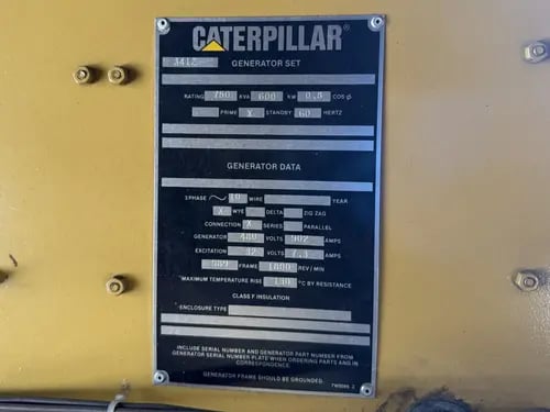 600 KW Caterpillar #3412, diesel generator set, 480 Volts, 3-phase, 890 HP @ 1800 RPM, weatherproof - Image 10