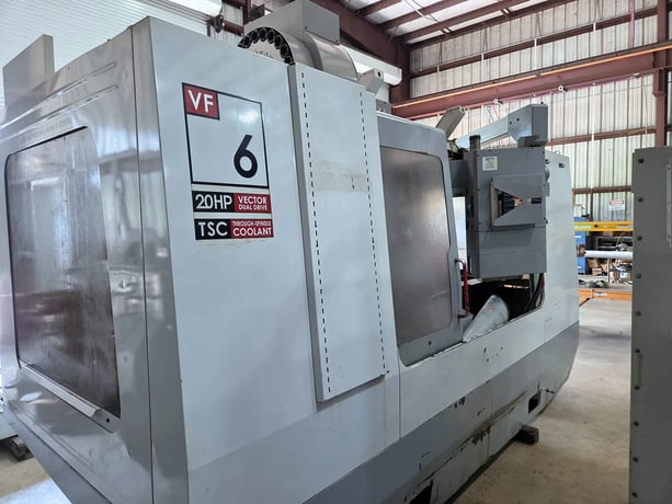Haas #VF-6, CNC vertical machining center, 24+1 side mount tool changer, 64" X, 32" Y, 30" Z, 7500 RPM, #40 - Image 1