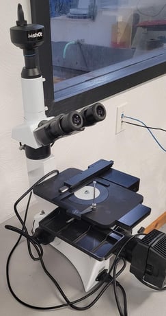 Pace Technologies #IM-3000, Metallurgical Microscope, 8.9" x 7" stage, 1.6" X, 1.6" Y, 12V/50 width halogen - Image 5