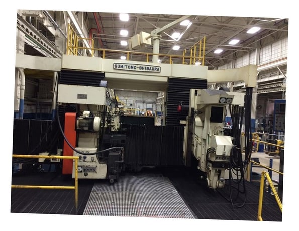 59" x 197" Sumitomo-Shibaura #KPL-1550-OG, Double Column CNC Surface Grinder, 63.4" between columns, 47.2" - Image 1