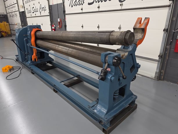 8' x 1/4" Hendley & Whittemore #8-G, Initial Pinch Plate Roll, 102" roll length, 8" roll diameter, 10 HP, 440 - Image 4
