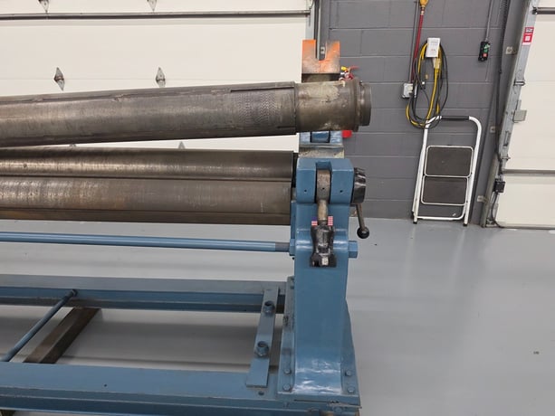 8' x 1/4" Hendley & Whittemore #8-G, Initial Pinch Plate Roll, 102" roll length, 8" roll diameter, 10 HP, 440 - Image 5