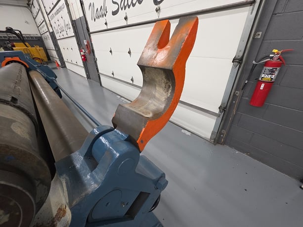 8' x 1/4" Hendley & Whittemore #8-G, Initial Pinch Plate Roll, 102" roll length, 8" roll diameter, 10 HP, 440 - Image 8