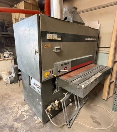 43" Sandingmaster #SCSB-2-1300, Wide Belt Sander, Sandomatic control, digital thickness readout, 6,312 hours - Image 1