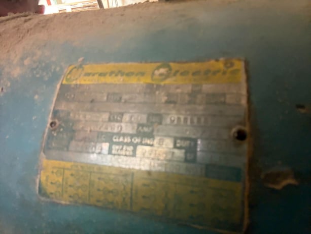 125 psi, Gardner Denver #ADO-1003, Two-Stage Vertical Air Compressor, 870 RPM, 6-3/4" & 3-3/4" bore, 4" - Image 9