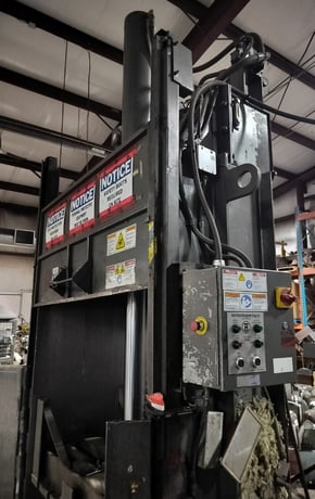 75" width x 47" D x 148" H Harris Selco #VNF-5, Vertical Baler, 8" cylinder, 2008 - Image 6