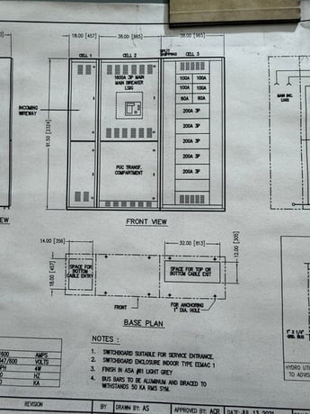 Commercial Switchgear Commerical Switchgear Limited, 3 phase switchgear unit - 1600 a main bus, 347/600-636 - Image 4