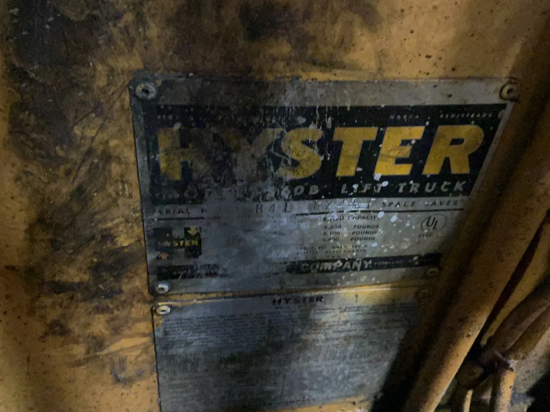 6000 lb. Hyster #S60B, Propane Forklift, 5" x48" forks, cushion tires, 1520.9 hours - Image 5
