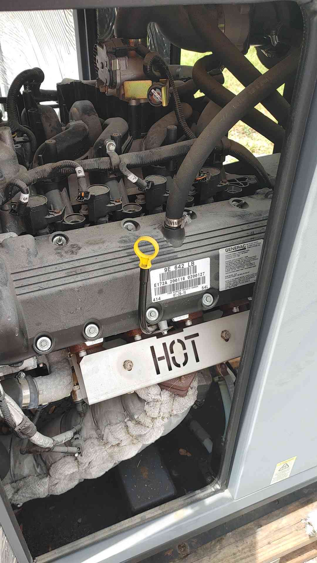 35 KW Generac #G0071140, natural gas generator set, 120/240 Volts, 1PH, 56 hours - Image 6