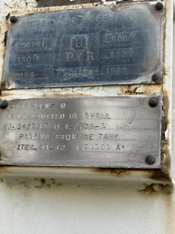 Propane & Condensate Storage Tank Farm, LOT of horizontal pressure vessels, ASME " U" stamped - Image 2