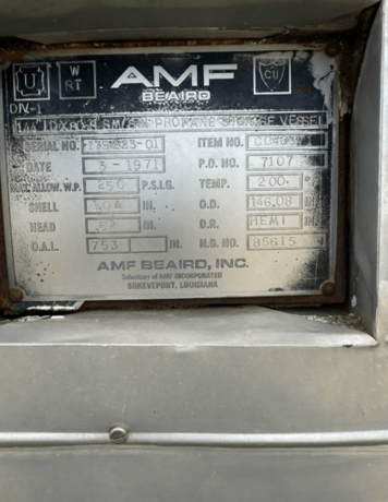 Propane & Condensate Storage Tank Farm, LOT of horizontal pressure vessels, ASME " U" stamped - Image 7