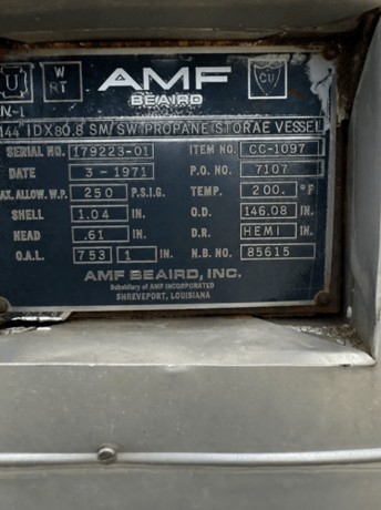 Propane & Condensate Storage Tank Farm, LOT of horizontal pressure vessels, ASME " U" stamped - Image 8