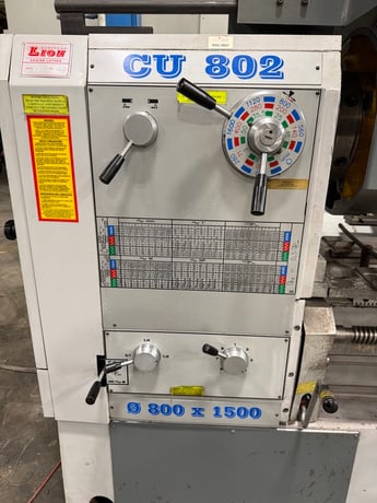 30" x 60" Lion #CU802, engine lathe, 20" swing over cross slide, inch/metric threading, steady & follow - Image 4