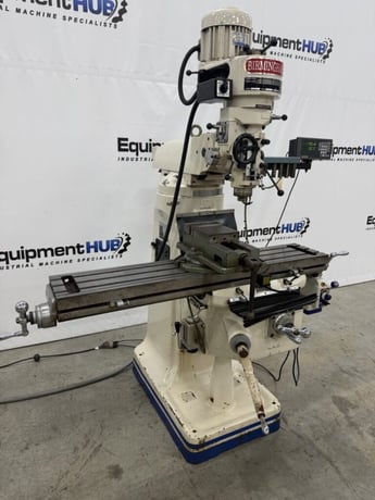 Birmingham #BPS-1649, vertical milling machine, 9" x49" table, 3 HP, AcuRite digital read out, power feed - Image 3