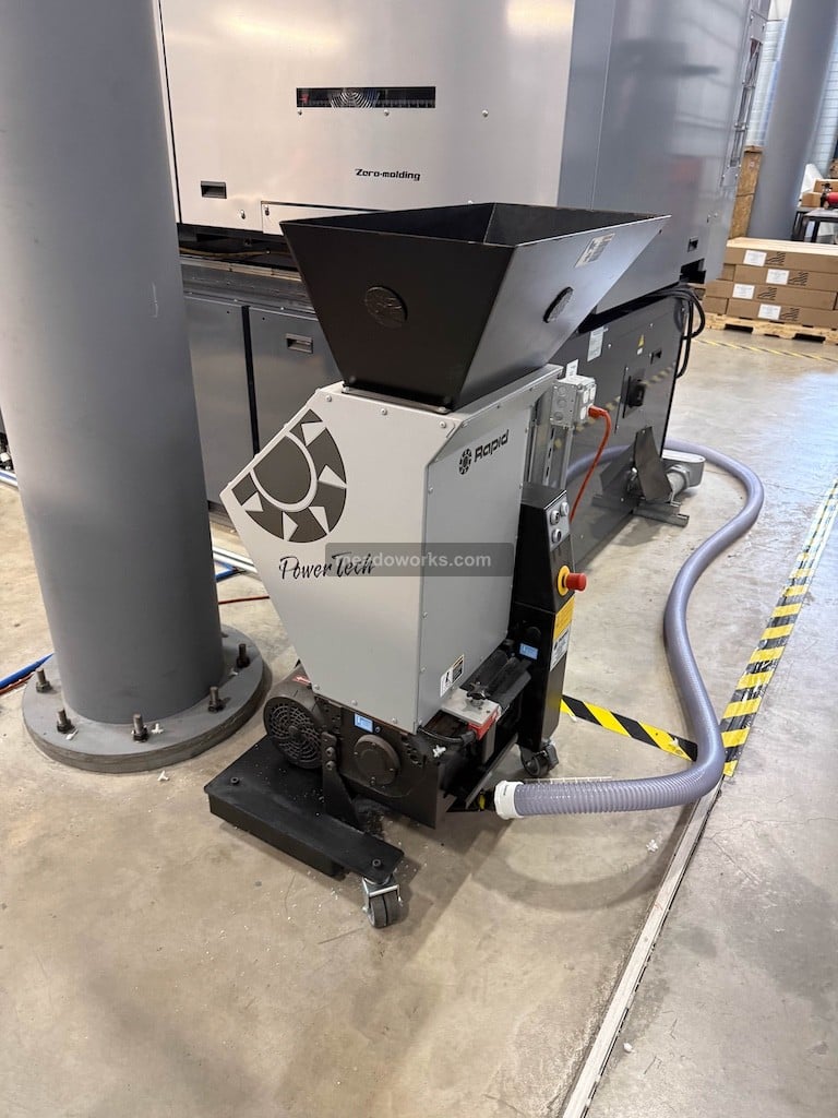 13.5" x 9" Rapid Granulator #150-35, Beside-the-Press Low-Speed Granulator, 3 HP, staggered rotor, 6" rotor - Image 2