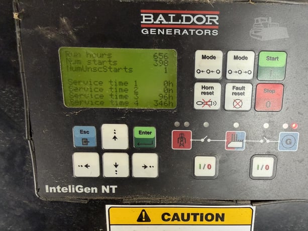 350 KW Baldor #IDLC350-3JU, Diesel Generator Set, 208 Volts, 1800 RPM, 3PH, enclosed, sound attenuated, 656 - Image 6