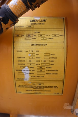400 KW Caterpillar #SR4B, Diesel Generator Set, 480 Volts, 3406 engine, 1800 RPM, 3PH - Image 7