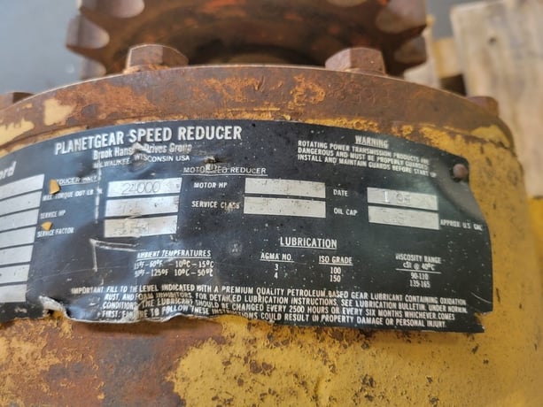 7.5 HP @ 1277 RPM, Rexnord #VAAA0433-28652, Planetgear Venus Planetary Speed Reducer, 45.33:1 ratio, 29 RPM - Image 3