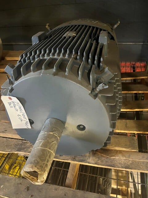 75 HP 1800 RPM General Electric, Frame 404T, BB, 460 Volts, rblt., electrically OK - Image 2