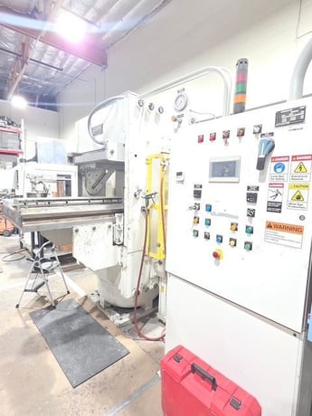 500 Ton, Accudyne #UPS/SS, heated platen compression molding press, 20 stroke, 20" DL, 2015 - Image 4