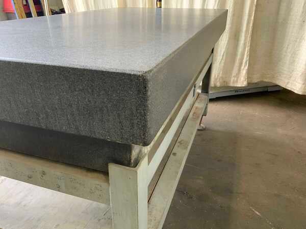 36" x 72" x 12" Pratt & Whitney, black granite surface plate with stand - Image 4
