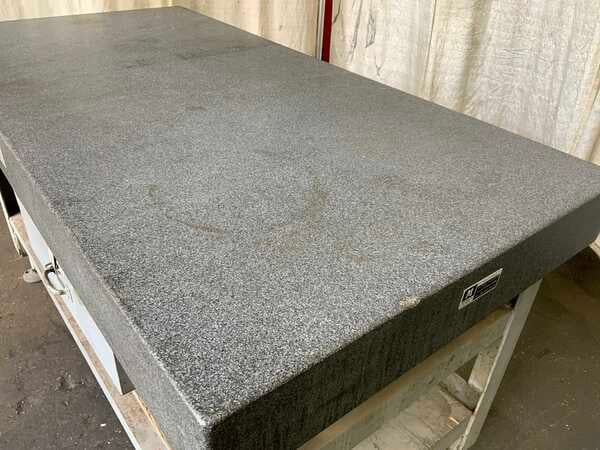 36" x 72" x 12" Pratt & Whitney, black granite surface plate with stand - Image 6