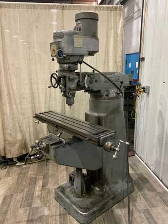 Bridgeport #Series-I, ram type vertical mill, 9" x42" table, 1.5 HP, 1 shot lube, R8 taper - Image 2