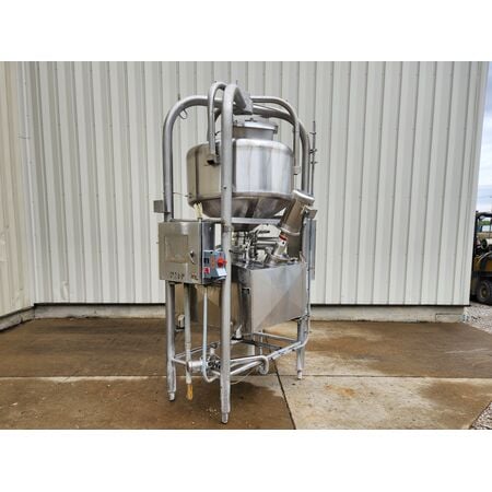 100 gallon Ladish #105RS88SS, Stainless Steel mix system w/ Admix Rotosolver, 150 gal mix tank, 5 HP, 3450 - Image 3